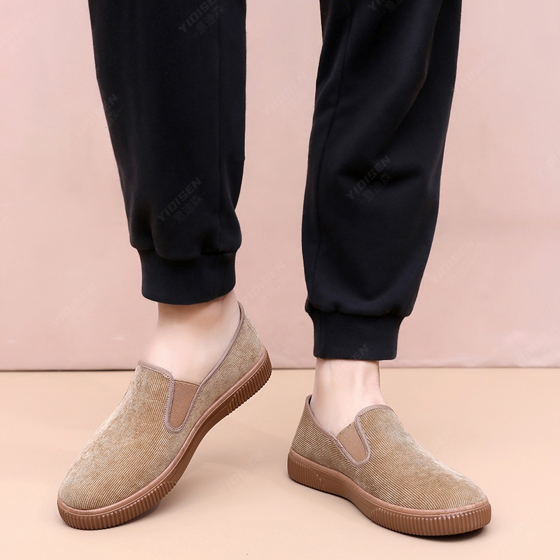 Breathable Mens Flat-Soled Flat Anti-Slip Driving Shoes ราคา ถูกที่สุด ดีลบีเคเค แกลเลอรีภาพที่ 9