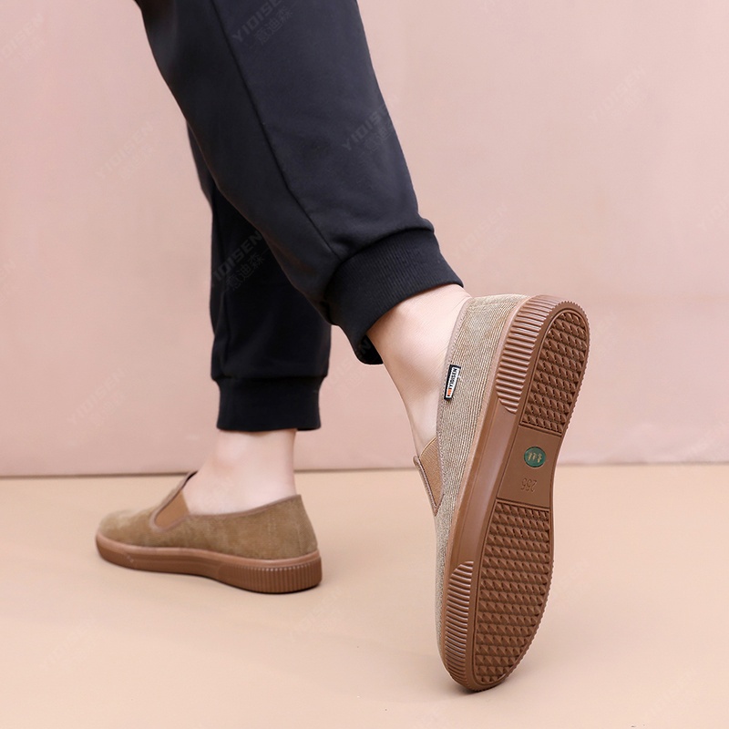 Breathable Mens Flat-Soled Flat Anti-Slip Driving Shoes ราคา ถูกที่สุด ดีลบีเคเค แกลเลอรีภาพที่ 8