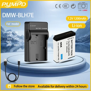 PUMPD DMW-BLH7E แบตเตอรี่กล้องสําหรับ Panasonic LX10 LX9 LX15 DC-GF9K GF10 GF8 GF7 แบตเตอรี่ charger