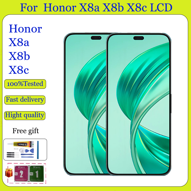 ต้นฉบับสําหรับ Honor X8a X8b X8C จอแสดงผล LCD หน้าจอสัมผัสพร้อมการเปลี่ยนกรอบ