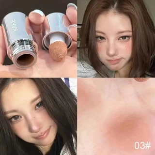 Velvet Liquid Blush Matte Sponge Head Blusher Natural Lasting Brighten facial Contour Blush Tint แต่งหน้า