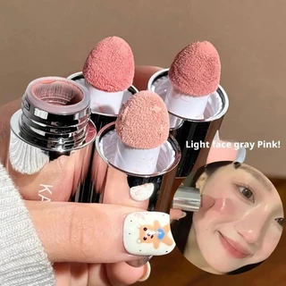 Velvet Liquid Blush Matte Sponge Head Blusher Natural Lasting Brighten facial Contour Blush Tint แต่งหน้า