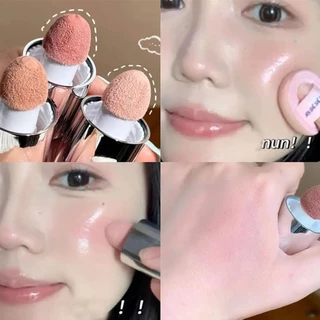 Velvet Liquid Blush Matte Sponge Head Blusher Natural Lasting Brighten facial Contour Blush Tint แต่งหน้า
