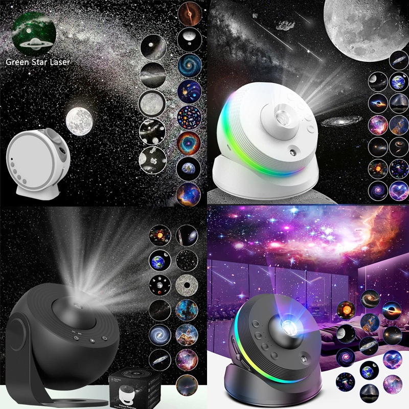 2025 HD โคมไฟดวงดาว ไฟโปรเจคเตอร์ 13 in1 ท้องฟ้าจำลอง ไฟแต่งห้อง กาแล็คซี่ ท้องฟ้าตกแต่งห้อง Sky Projector ปรับมุมได้