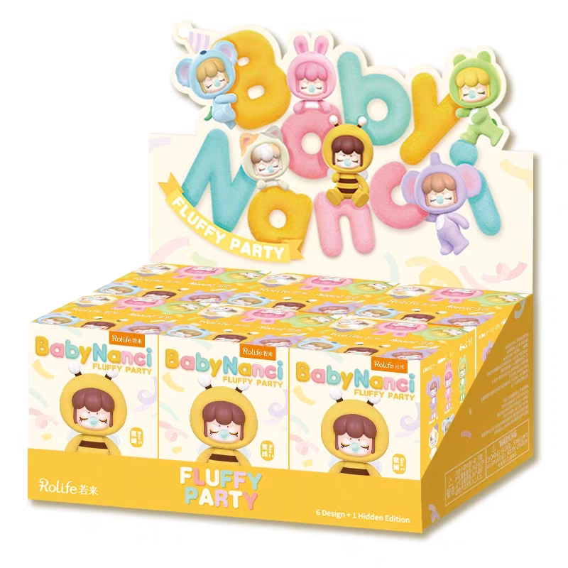 ⚡เตรียมการจัดส่ง⚡กล่องสุ่ม rolife Baby Nanci Furry Party Series Mystery Box Figure