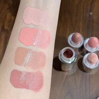 Moisturizing Sponge Head Blusher Liquid Blush Stick Natural Lip Contour Cheek แต่งหน้า Matte Milk สีชมพู Brighten Rouge Highlighter