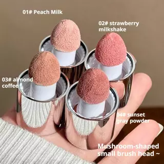 Moisturizing Sponge Head Blusher Liquid Blush Stick Natural Lip Contour Cheek แต่งหน้า Matte Milk สีชมพู Brighten Rouge Highlighter
