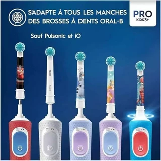 [Hot] Oral B 3+-12 หัวแปรงสํารอง Stages Power EB10 Soft Brush รีฟิล 4 ชิ้น/กล่อง