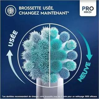 [Hot] Oral B 3+-12 หัวแปรงสํารอง Stages Power EB10 Soft Brush รีฟิล 4 ชิ้น/กล่อง