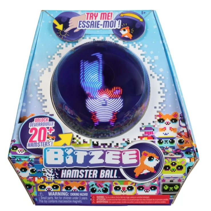 Bitzee, Hamster Ball Interactive Digital Pet, over 20 ตัวอักษร, Reacts to Touch & Rolls