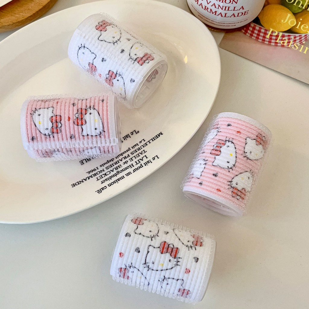 การ์ตูน Bangs Curlers Hello Kitty Air Bangs Curlers สาวหน้าผากผมจัดแต่งทรงผม Fluffy Hairpins แฟชั่นอุปกรณ์เสริมผม