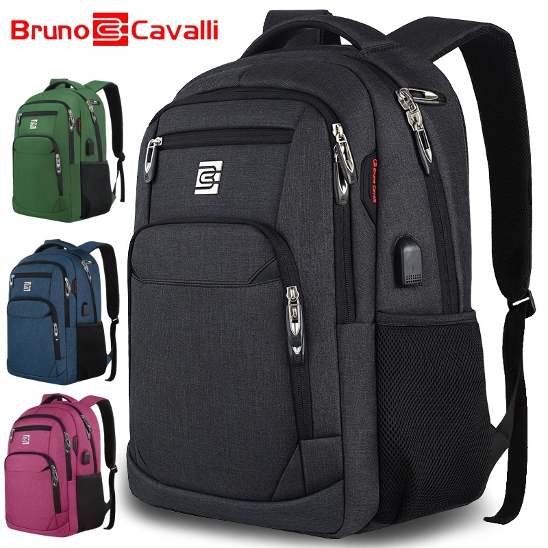 เป้กันน้ำ ขนาดใหญ่ 18 นิ้ว โดย Bruno Cavalli   พอร์ต USB ชาร์จไฟภายนอก เพิ่มความสะดวกในการเดินทาง