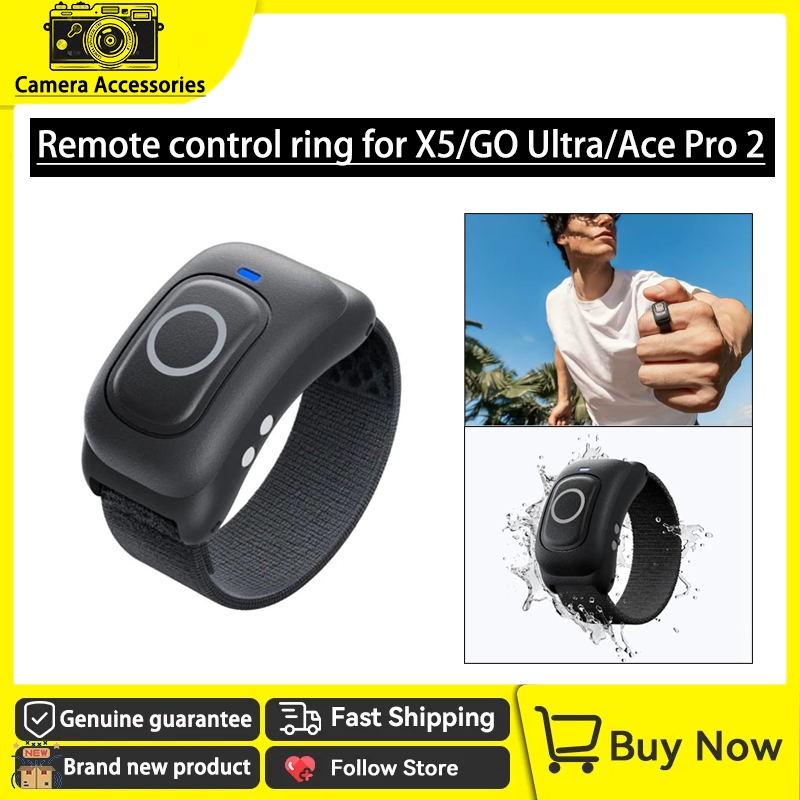 Original New insta360 Remote Control Ring 20M for Insta360 X5/X4 Air/GO Ultra/ACE PRO 2 Camera Accessories