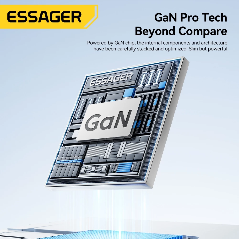 Essager 85W GaN 3 Type-C+3 USB-A อัจฉริยะอุณหภูมิต่ําชาร์จเร็วเครื่องชาร์จเดสก์ท็อปเข้ากันได้กับแล็ปท็อปสมาร์ทโฟน thumbnail 5