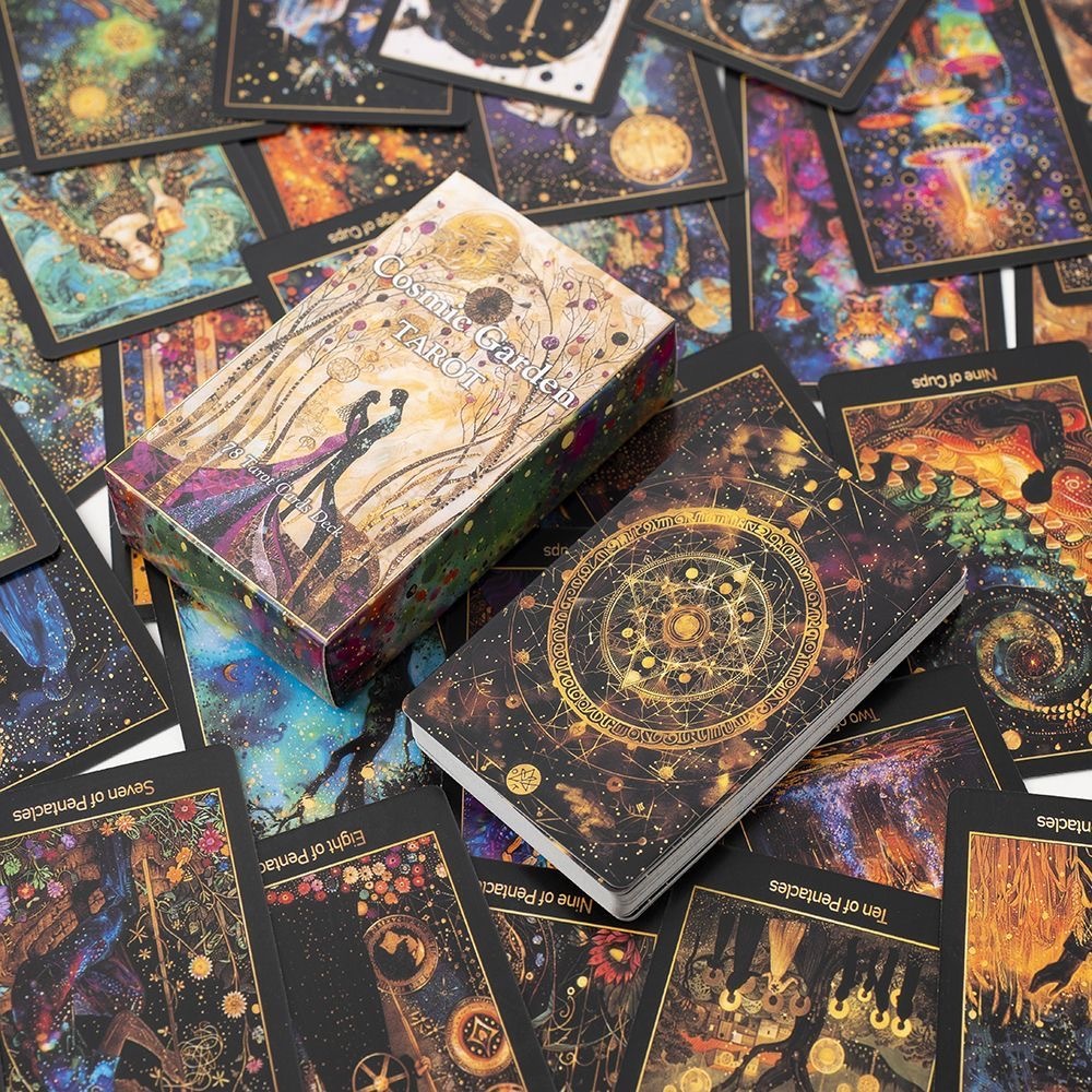 Garden Tarot Cosmic Garden Tarot --การ์ดเกมกระดานภาษาอังกฤษ