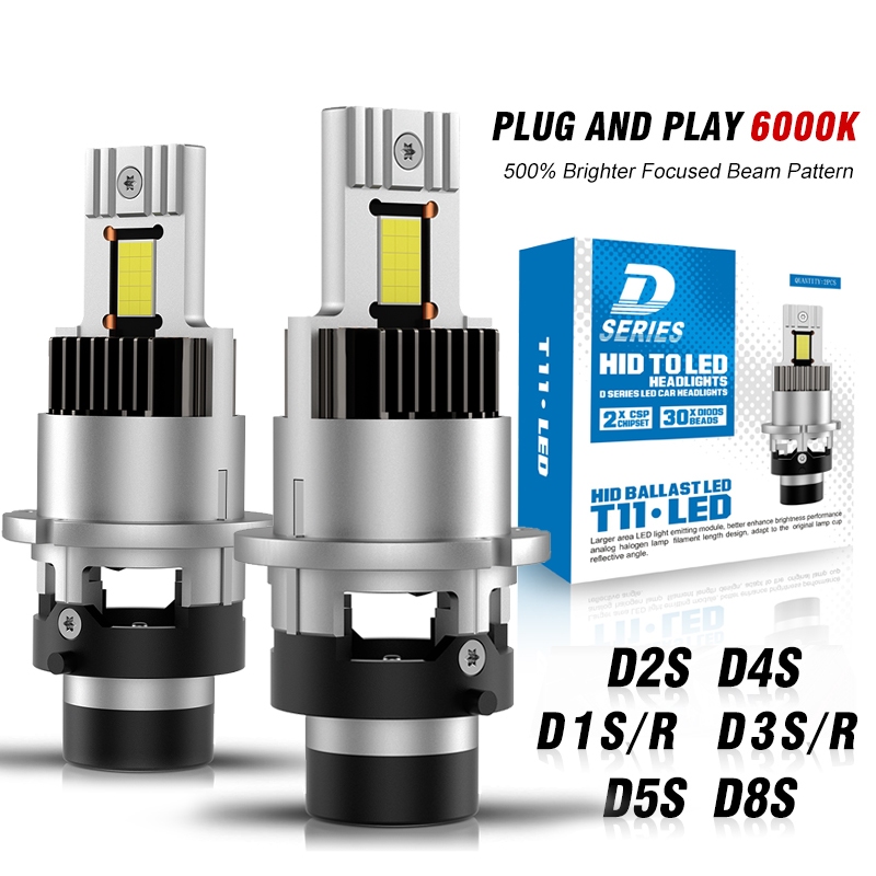 D2S D4S LED ไฟหน้า HID D1S D2R D3S D4R D8S LED 1:1 อัตราส่วนเป็นหลอดไฟซีนอนชุดติดตั้งเพิ่ม
