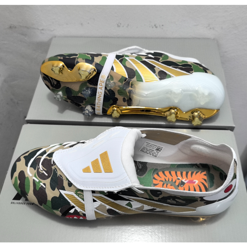 รองเท้าฟุตบอล ฉ สไตล์ลิ้นขนาด 39-45 ผู้ชายสีใหม่กลางแจ้งทนทานจับคู่รองเท้าฟุตบอล