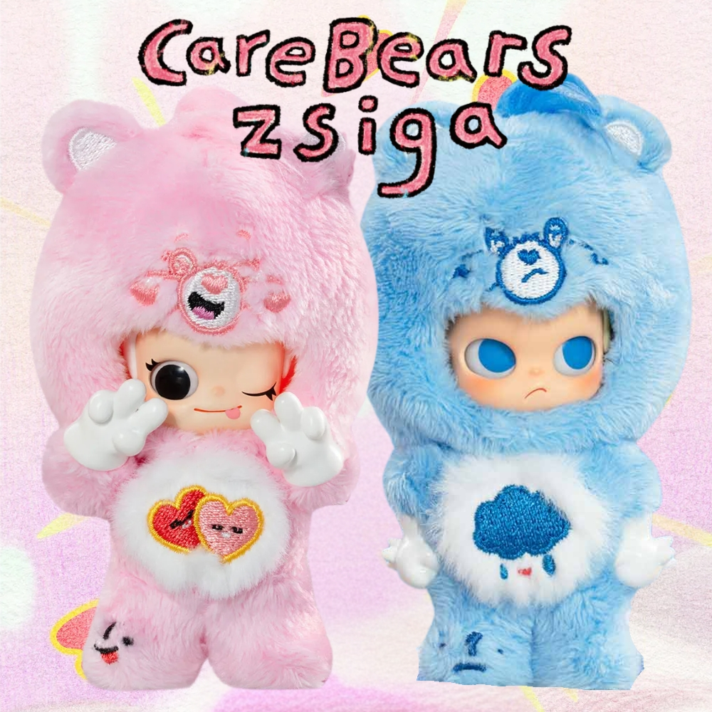 💟Zsiga × Care Bears Series Figures Blind Box Zsiga x CareBears Love Bear Series รูป Mystery กล่องของ
