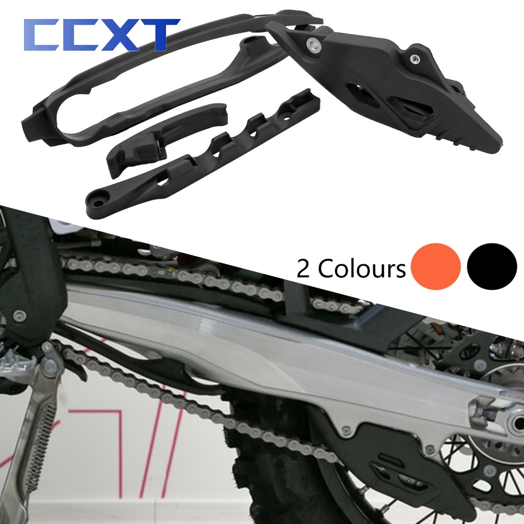 รถจักรยานยนต์ Swingarm Chain Slider ชุด Chain Guard ท่องเที่ยวเบรคท่อ Clamp สําหรับ KTM SX SXF XC XCF XCW XCFW XWF EXCF 2023-2024