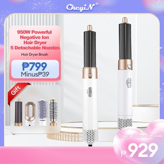 CkeyiN Airwrap 5 In 1 Multifunctional  Hair Styler Hair Curler Automatic Hair Straighteners Electric Straightner Curler Volumizer HA018