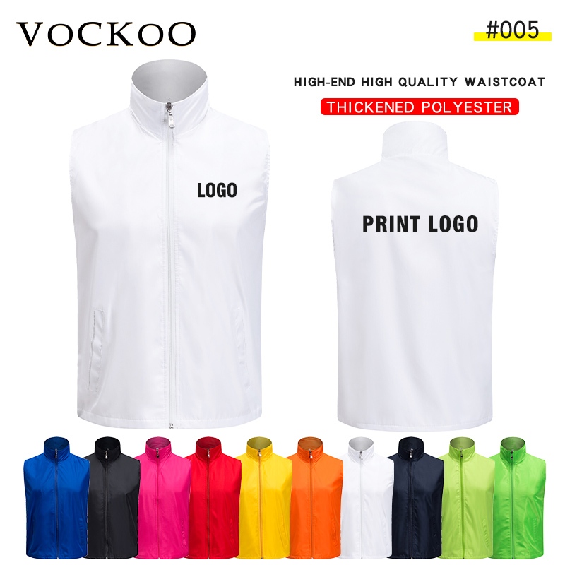 เสื้อกั๊กระบายอากาศได้ดี ออกแบบมาสำหรับการทำงานของอาสาสมัครและกิจกรรมกลางแจ้ง พร้อมโลโก้กำหนดเอง