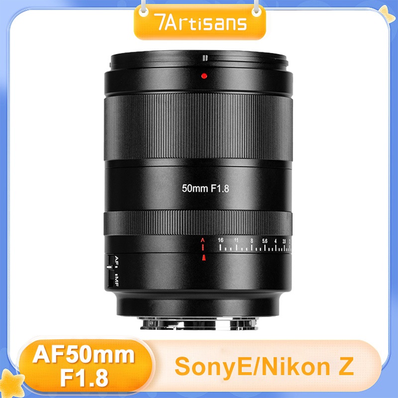 7Artisans 50mm F1.8 AF กรอบรูรับแสงขนาดใหญ่เลนส์โฟกัสคงที่สําหรับ Sony E A7CII A7CR Nikon Z z8 z9 zf