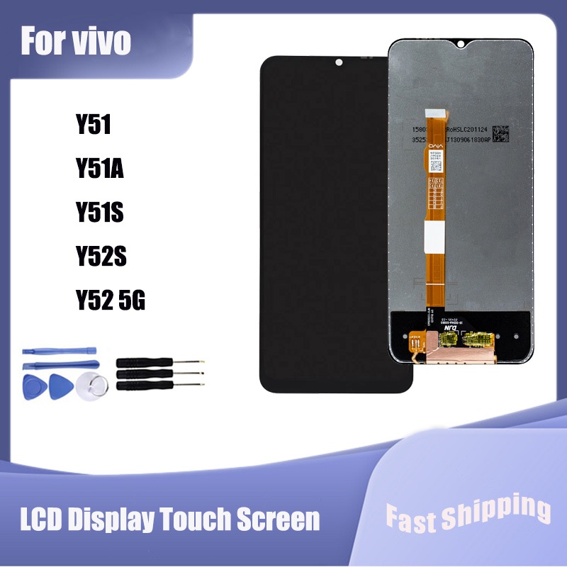 สําหรับ vivo Y51 Y51A Y51S Y52 Y52S จอแสดงผล LCD Touch Screen Digitizer Assembly Replacement Parts