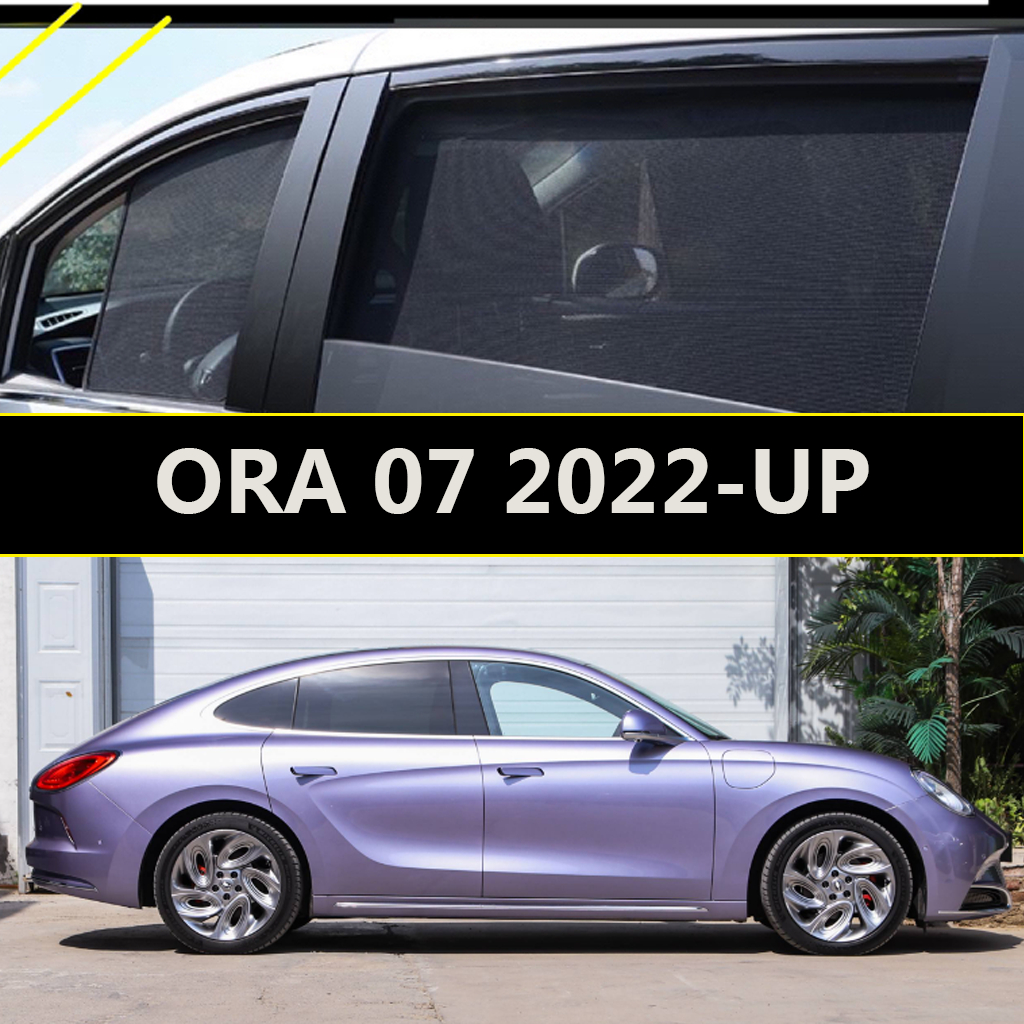 สําหรับORA 07 2022-UP รถหน้าต่างบังแดด Sun Shade ผ้าม่านรถรถอุปกรณ์เสริม
