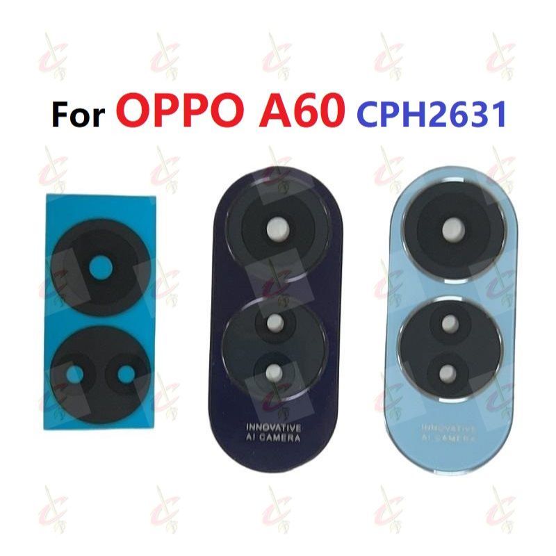 เลนส์กล้องพร้อมฝาครอบกรอบสําหรับ OPPO A60 CPH2631