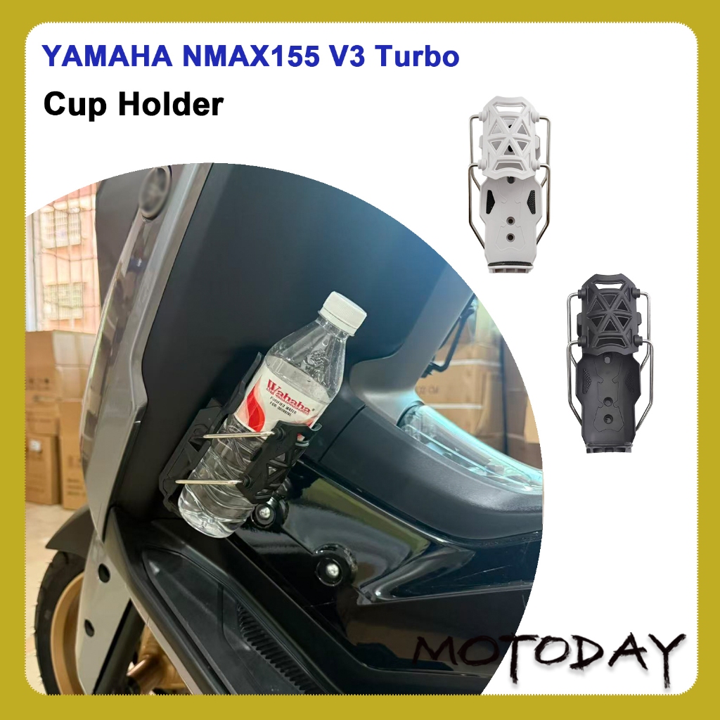 สําหรับ YAMAHA NMAX155 V3 TURBO ที่วางแก้ว nmax 2025 nmax v3 2025 อุปกรณ์เสริม nmax TECH MAX อุปกรณ์