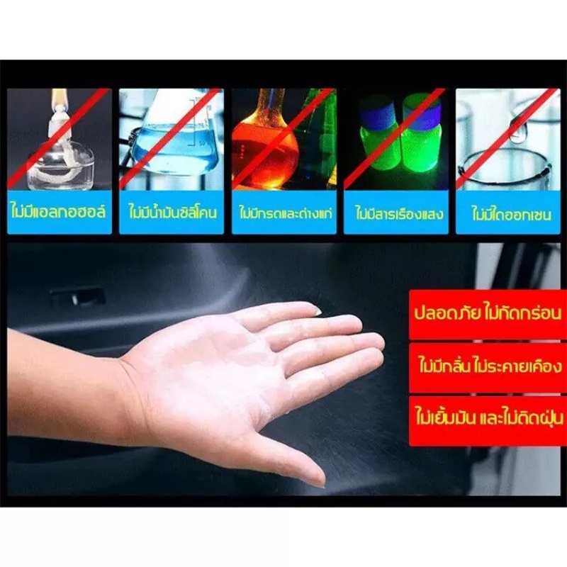 【ซื้อ 1 แถม 1】น้ํายาฟื้นฟูพลาสติกและยาง 680 มล. -สําหรับรถยนต์/ต่ออายุการตัดแต่งรถจักรยานยนต์/การดูแลยางสีดํา/การรักษาออกซิเดชันพลาสติกพร้อมเคลือบป้อง - รูปที่ 4