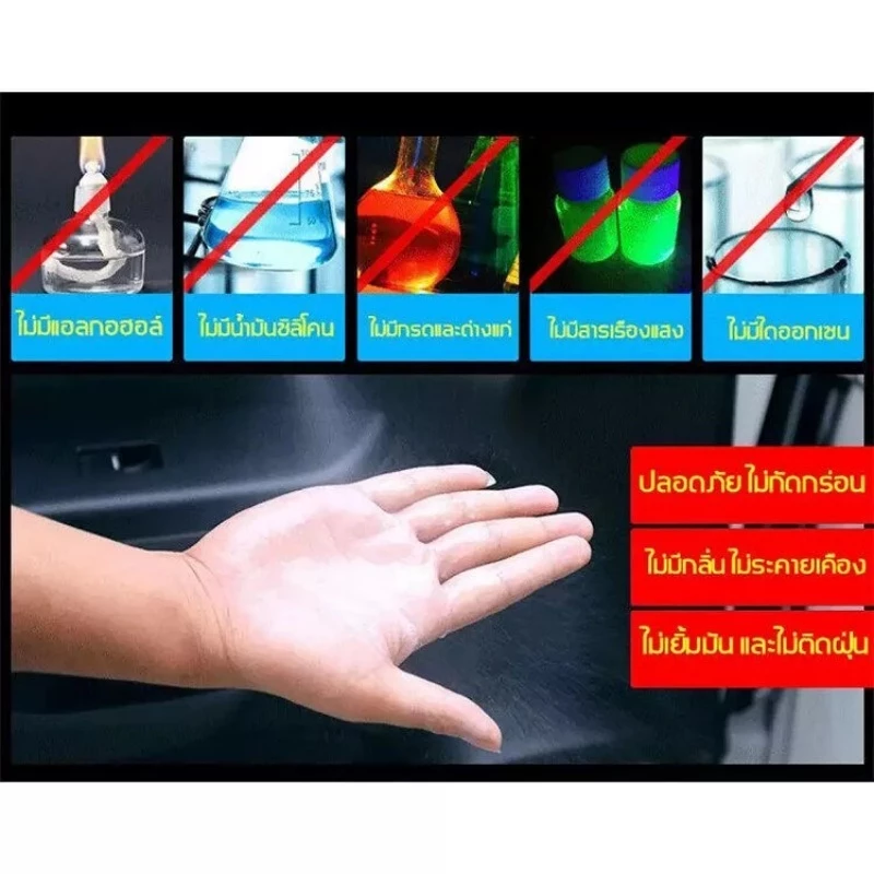 น้ํายาฟื้นฟูพลาสติกและยาง 680 มล. -สําหรับรถยนต์/ต่ออายุการตัดแต่งรถจักรยานยนต์/การดูแลยางสีดํา/การรักษาออกซิเดชันพลาสติกพร้อมเคลือบป้อง thumbnail 7