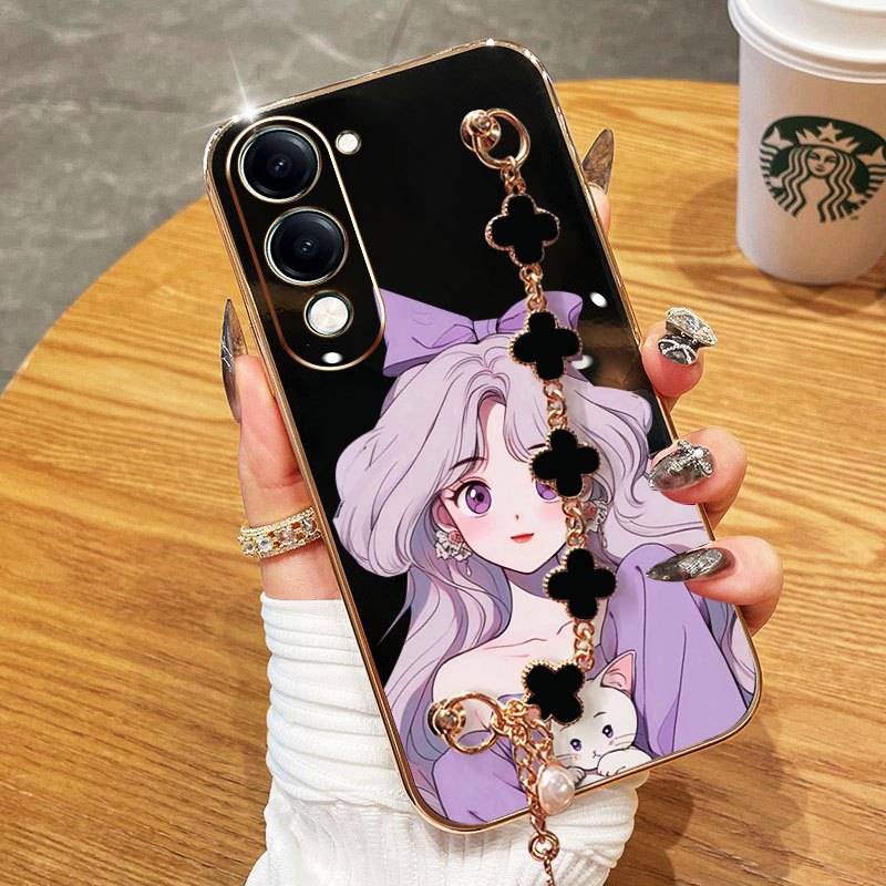 YBD เคสโทรศัพท์สําหรับ Vivo Y19S Y29 T4X Y04 4G Y29S 5G Y19E Y76 Y76S 4G Electroplated Soft Shell พร