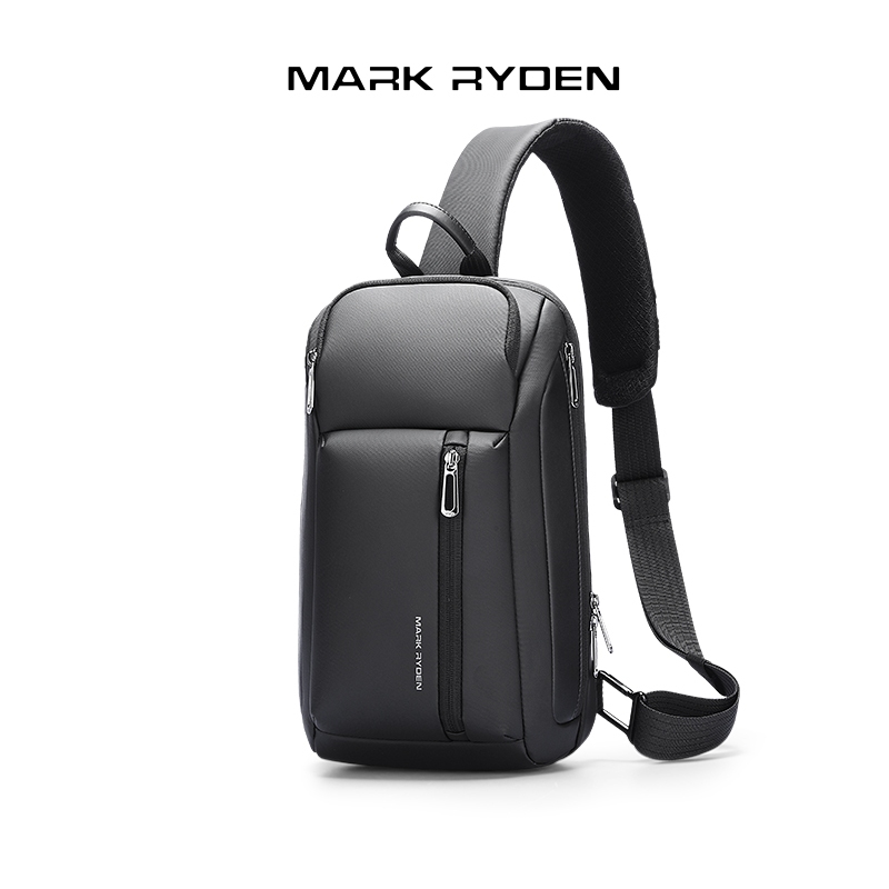 MARK RYDEN กระเป๋าสะพายไหล่ สะพายข้าง  สีดํา เหมาะกับผู้ชาย สําหรับแท็บเล็ต 11 นิ้ว