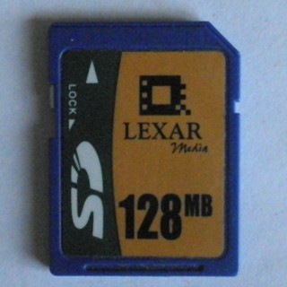 Lexar Lexar Lexar 128MB การ์ดหน่วยความจํา SD