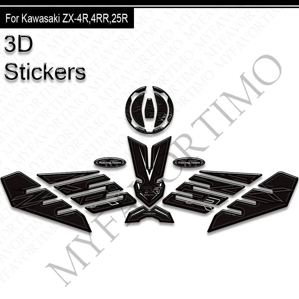 ZX25R รถจักรยานยนต์เหมาะสําหรับ Kawasaki Ninja ถัง pad ZX-4R ZX-4RR ZX4R ZX4RR 4RR 25R ZX-25R เข่าป้
