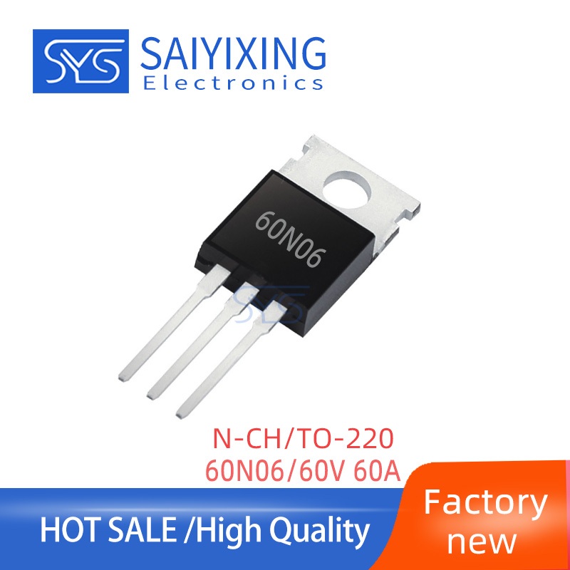 10PCS MOSFET 60N06 TO-220 Field Effect Tube 60A 60V FHP60N06 ทรานซิสเตอร์