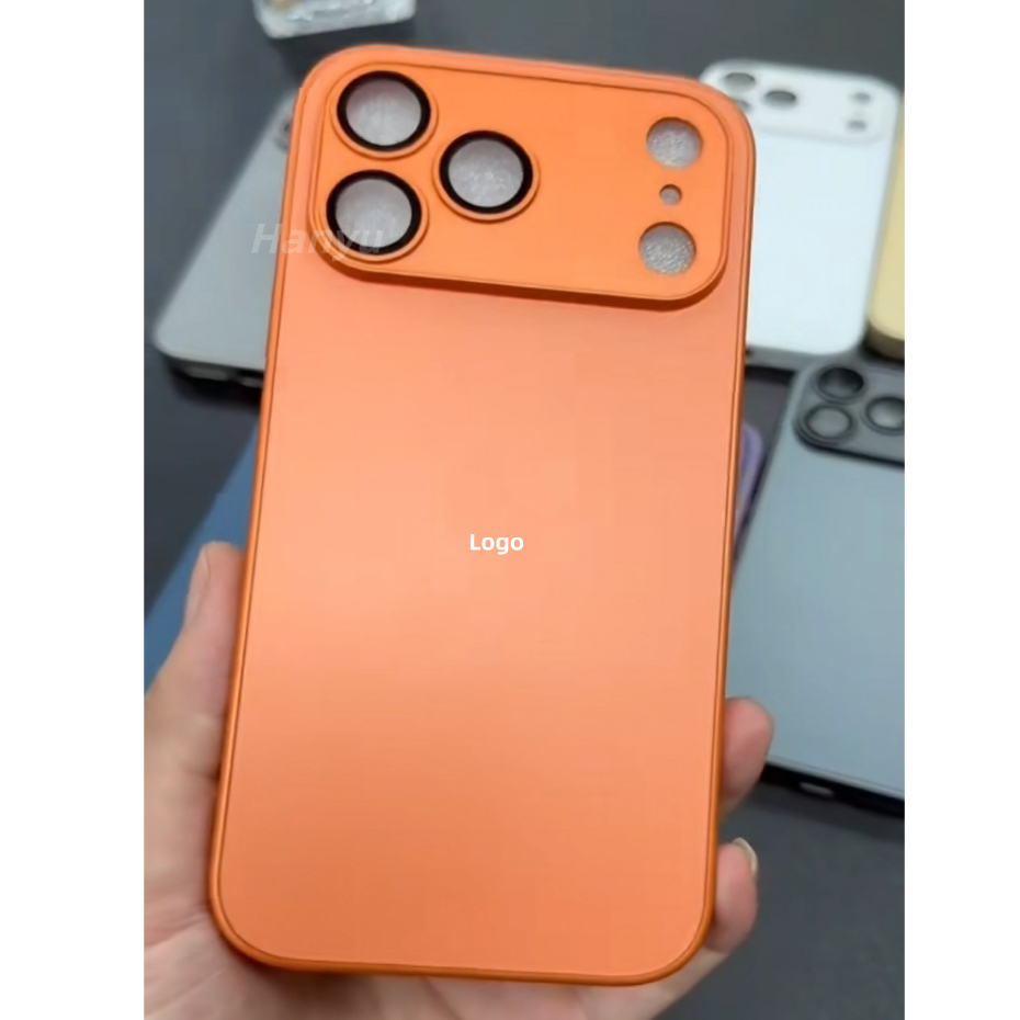 (พร้อมแพ็ค) คุณภาพสูงFrosted AGแก้วเคสโทรศัพท์สําหรับiPhone 17 16 15 14 13 Pro Maxพร้อมเลนส์สําหรับ17Air 16Plus 15Plus 14Plusกระจกกันกระแทกฝาหลัง