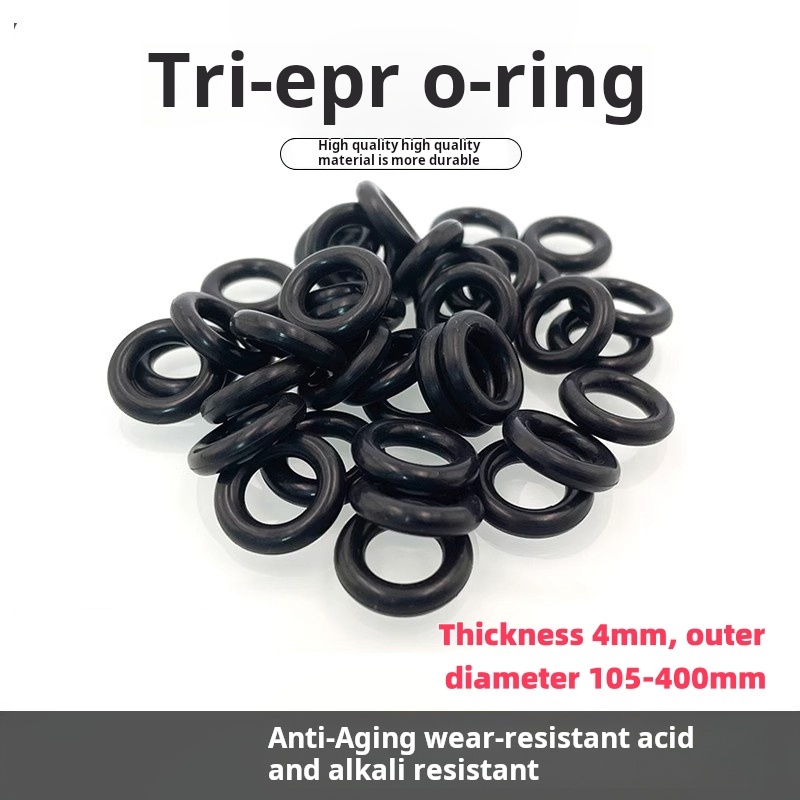 EPDM EPDM O-Ring ความหนา 4 มม. เส้นผ่านศูนย์กลางภายนอก 105-400 มม. แหวนปิดผนึก