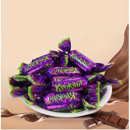 💥ขายร้อน💥ช็อคโกแลต ถั่วลิสง ขนมช๊อก แซนวิช รัสเซีย ยี่ห้อ KPOKAHT ช็อคโกแล็ตรัสเซียใส้ถั่วแม็คคาดิเมียร์อัลม่อน ขนมหวาน - รูปที่ 4