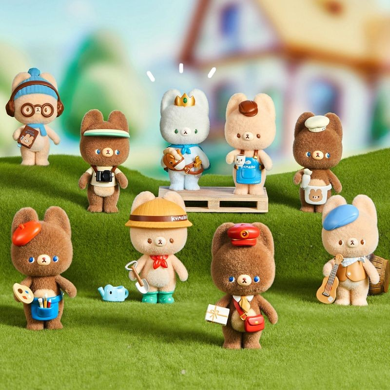 ของแท้ miniso Bear KUMARU Little Dreamer Series Flocking รูปสาวของขวัญเครื่องประดับ