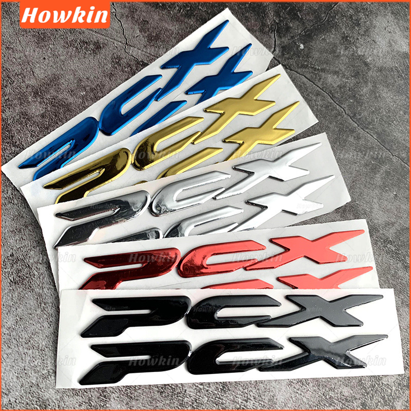 Saleแฟชั่น 1/2pcs รถจักรยานยนต์ 3D Emblem Badge สติกเกอร์นุ่มสําหรับ Honda Pcx PCX150 125 PCX125