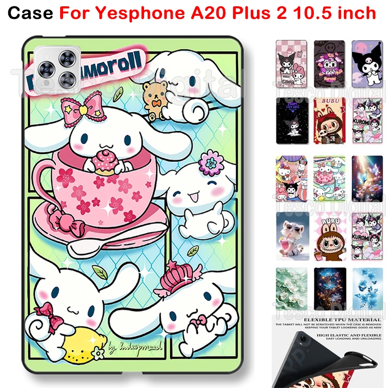 สําหรับ Yesphone A20 Plus 2 10.5 นิ้วแฟชั่นการ์ตูนสเปรย์ภาพวาด TPU แท็บเล็ตป้องกันกรณี Yesphone A20 
