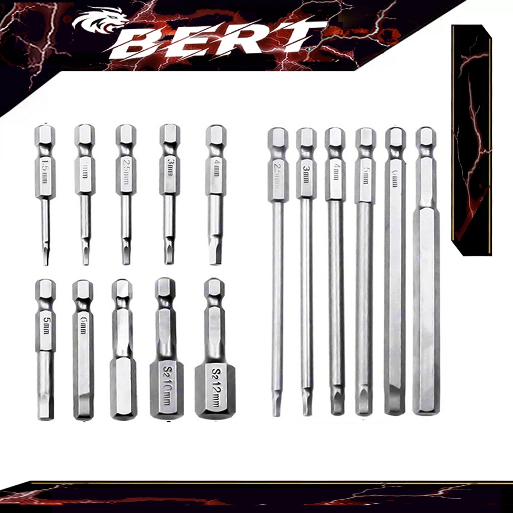 BERT🇹🇭｜1/4 นิ้ว Hex ดอกไขควง หัวไขควงแม่เหล็ก ดอกสว่านไขควงแม่เหล็ก ดอกไขควงแม่เหล็ก 50mm 100mm