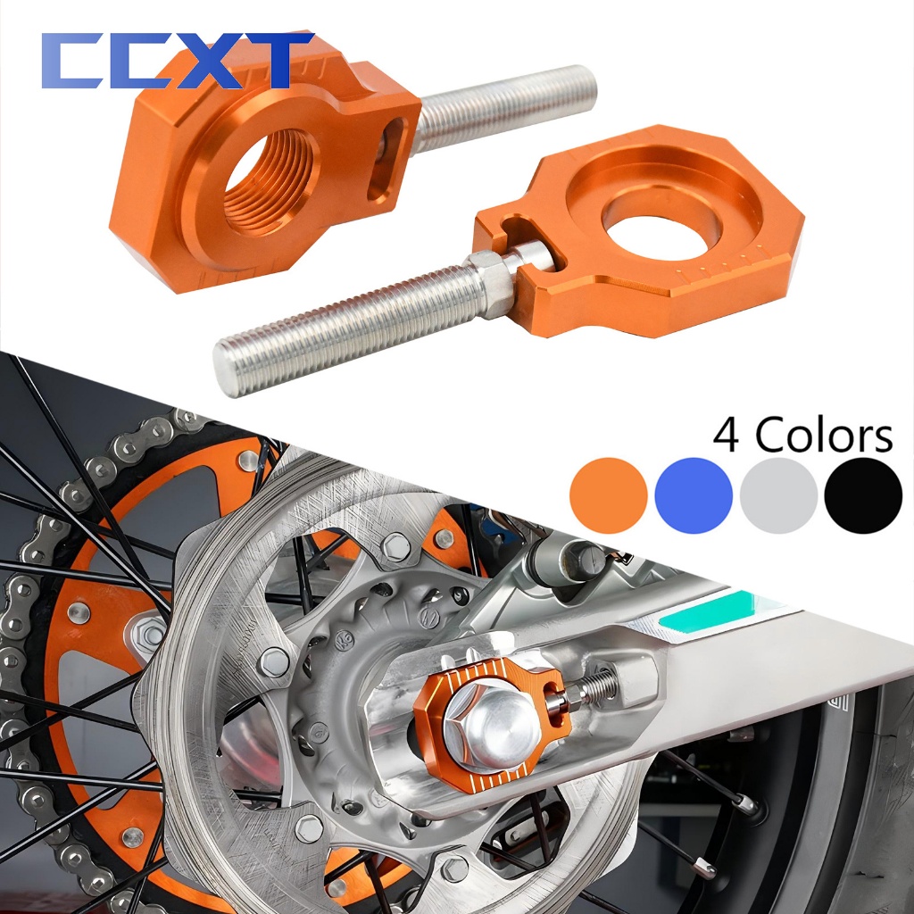 Cnc 20 มม.ด้านหลังเพลาบล็อกโซ่ปรับสําหรับ KTM SX SXF XC XCF XCW XCWF EXC EXCF 125 250 300 350 400 450 500 530 2008-2023