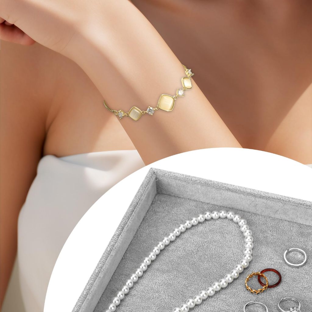 เครื่องประดับกํามะหยี่แสดงถาดสร้อยคอสร้อยข้อมือตู้โชว์เครื่องมือจัดเก็บสําหรับการนําเสนอเครื่องประดับอุปกรณ์ถ่ายภาพ - รูปที่ 2