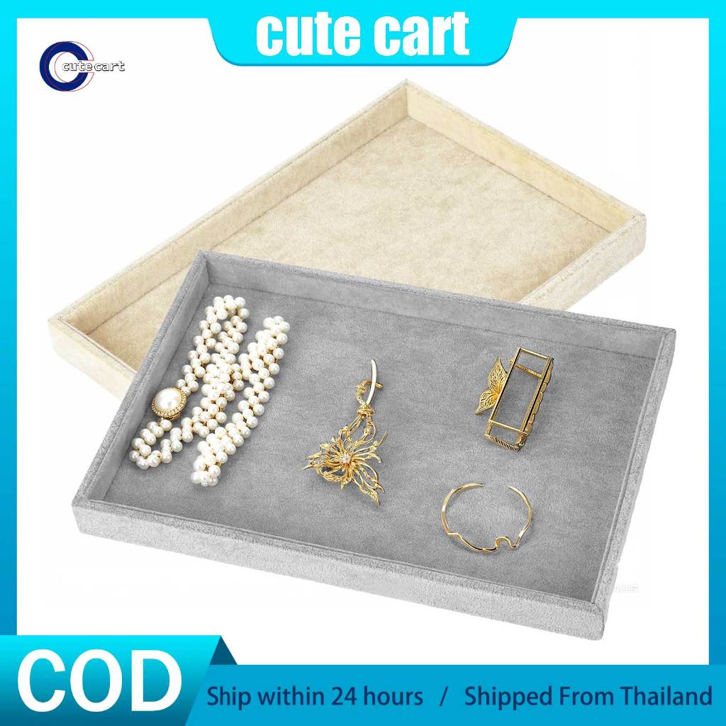 เครื่องประดับกํามะหยี่แสดงถาดสร้อยคอสร้อยข้อมือตู้โชว์เครื่องมือจัดเก็บสําหรับการนําเสนอเครื่องประดับอุปกรณ์ถ่ายภาพ