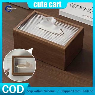 ผู้ถือกล่องกระดาษทิชชูไม้วอลนัทสไตล์ยุคกลางและชนบท – เครื่อง…