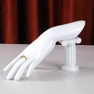 Creative Resin Hand Mannequin – ขาตั้งแสดงเครื่องประดับและที่วางจัดเก็บสําหรับแหวน, สร้อยข้อมือ, นาฬิกา, กําไลข้อมือ, เหมาะสําหรับร้านเครื่องประดับ, ร้าน Windows, ร้านเสริมสวย & Home Organization
