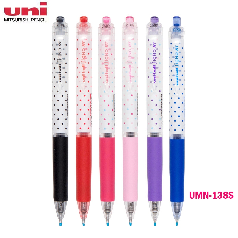 1 ชิ้นญี่ปุ่น Uni-Ball Signo RT UMN-138S กดปากกาเจล 0.38 มม.